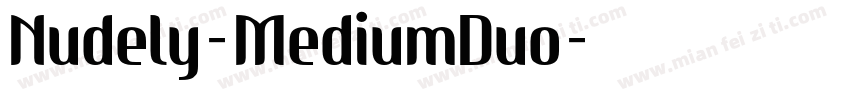 Nudely-MediumDuo字体转换