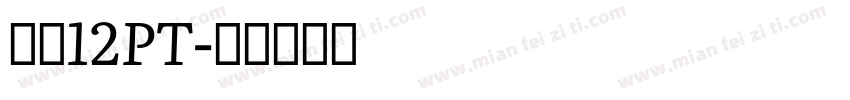 宋体12PT字体转换