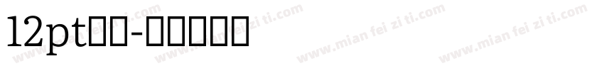 12pt黑体字体转换