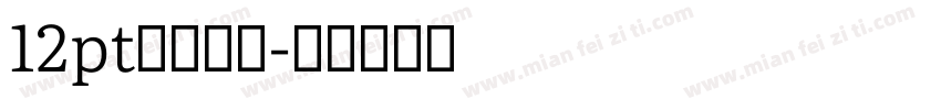 12pt黑体中文字体转换