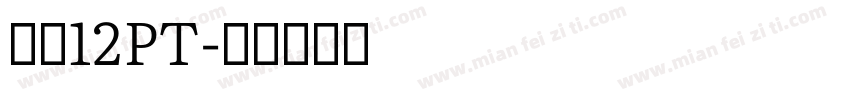 宋体12PT字体转换