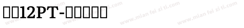 宋体12PT字体转换