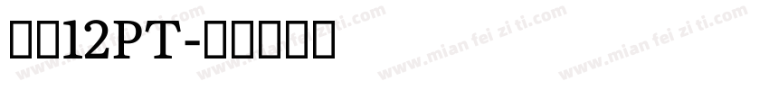 宋体12PT字体转换