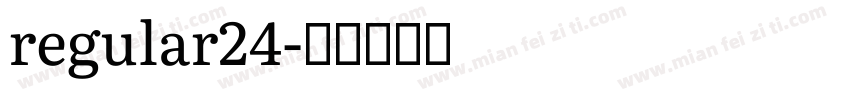 regular24字体转换
