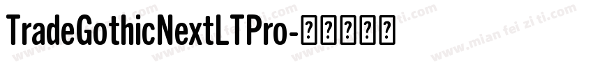 TradeGothicNextLTPro字体转换