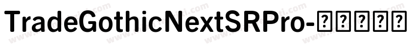 TradeGothicNextSRPro字体转换