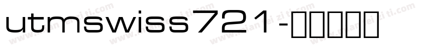 utmswiss721字体转换