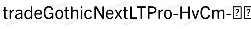 tradeGothicNextLTPro-HvCm字体转换