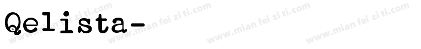 Qelista字体转换