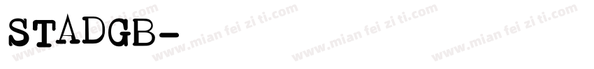 STADGB字体转换