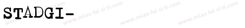 STADGI字体转换
