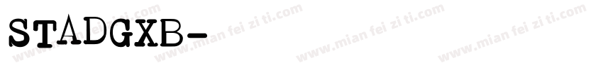 STADGXB字体转换