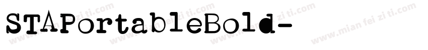 STAPortableBold字体转换