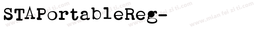 STAPortableReg字体转换