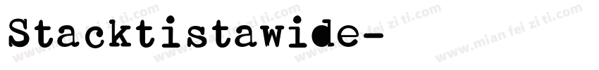 Stacktistawide字体转换