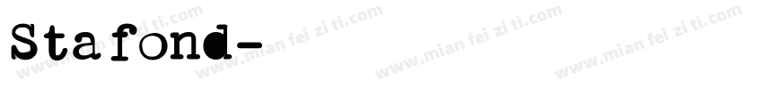 Stafond字体转换