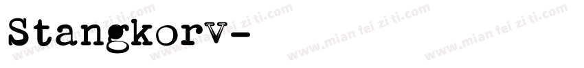 Stangkorv字体转换