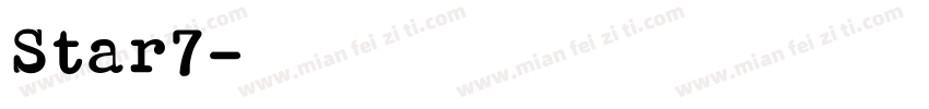 Star7字体转换