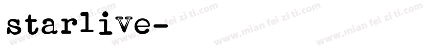starlive字体转换