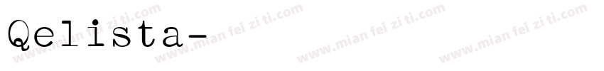 Qelista字体转换