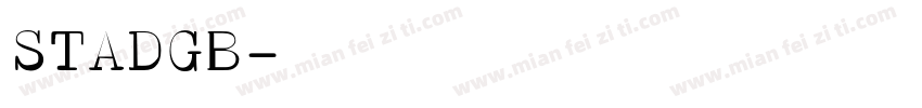STADGB字体转换