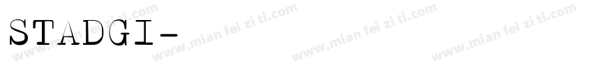 STADGI字体转换