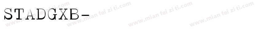 STADGXB字体转换