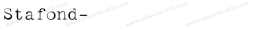 Stafond字体转换