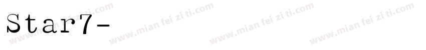 Star7字体转换