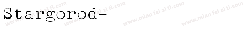 Stargorod字体转换