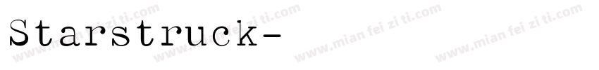 Starstruck字体转换