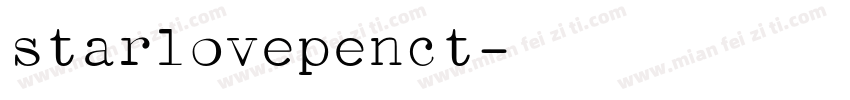 starlovepenct字体转换
