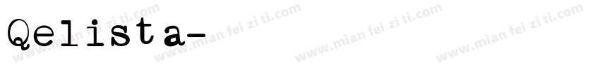 Qelista字体转换