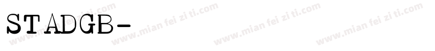 STADGB字体转换