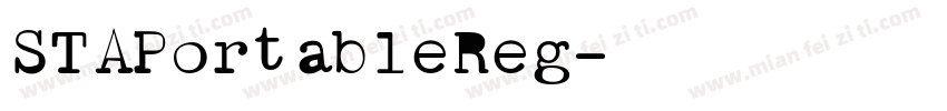 STAPortableReg字体转换