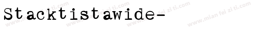 Stacktistawide字体转换