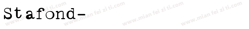 Stafond字体转换