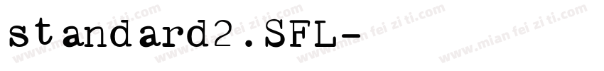 standard2.SFL字体转换