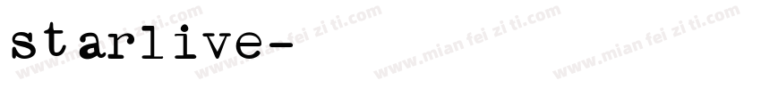 starlive字体转换
