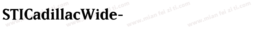 STICadillacWide字体转换