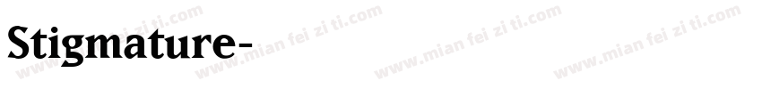Stigmature字体转换