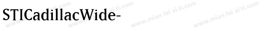 STICadillacWide字体转换
