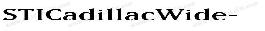 STICadillacWide字体转换