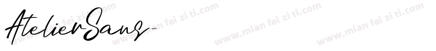 AtelierSans字体转换