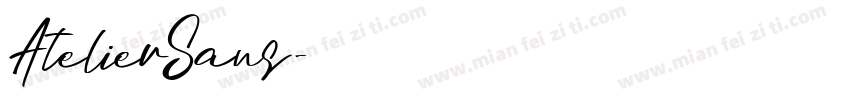 AtelierSans字体转换