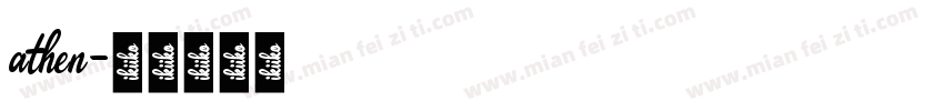 athen字体转换