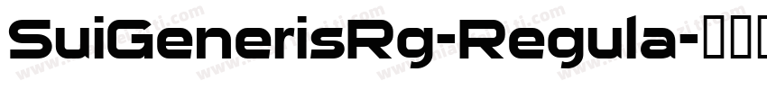 SuiGenerisRg-Regula字体转换
