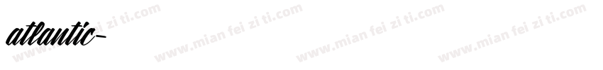 atlantic字体转换