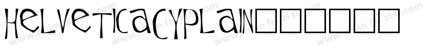 HelveticaCYPlain字体转换