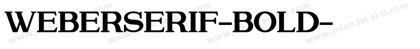 WeberSerif-Bold字体转换
